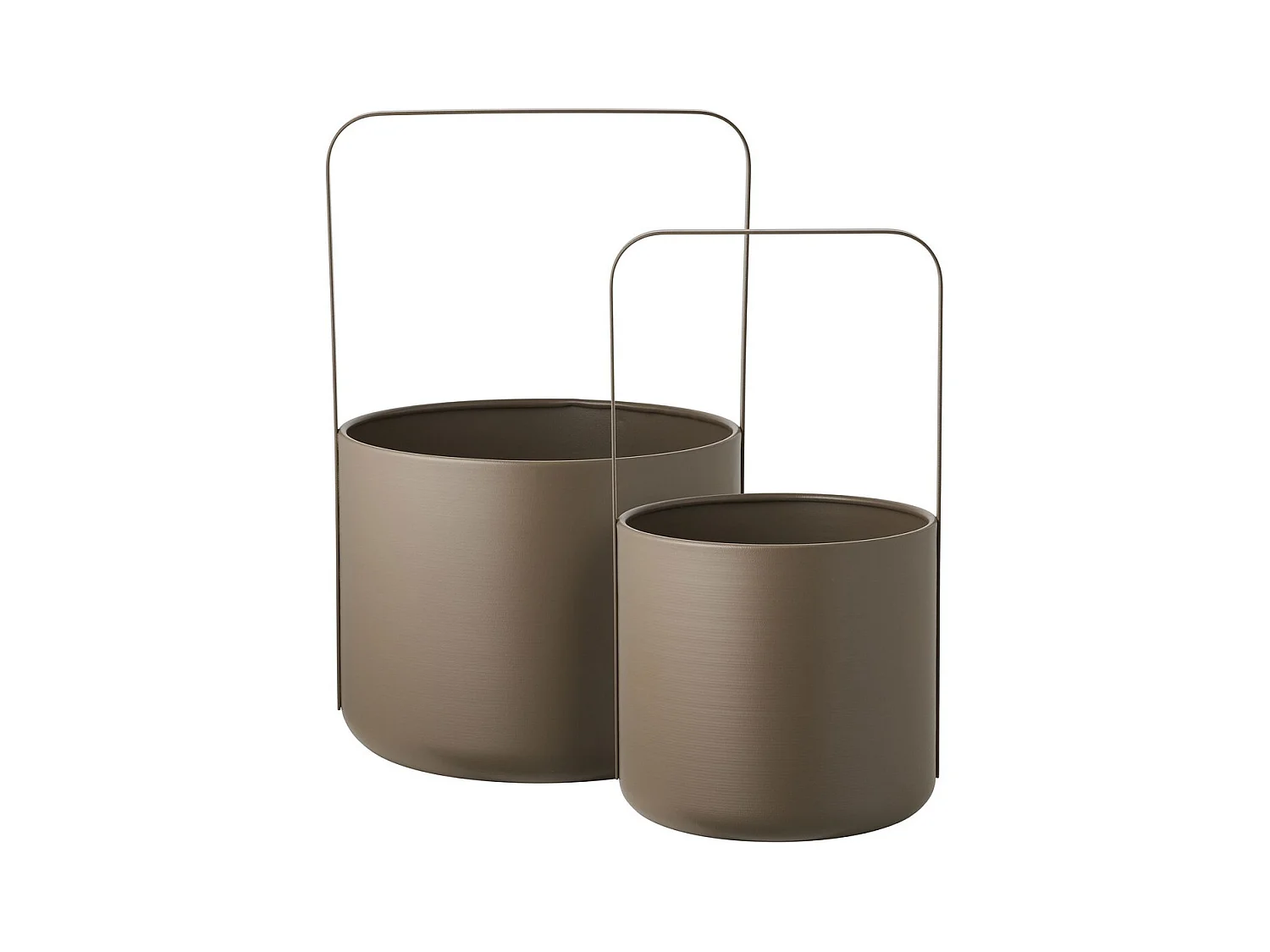 Cache Pot HN18, Marron, 24,5x24,5x38,5 cm, Seven Design