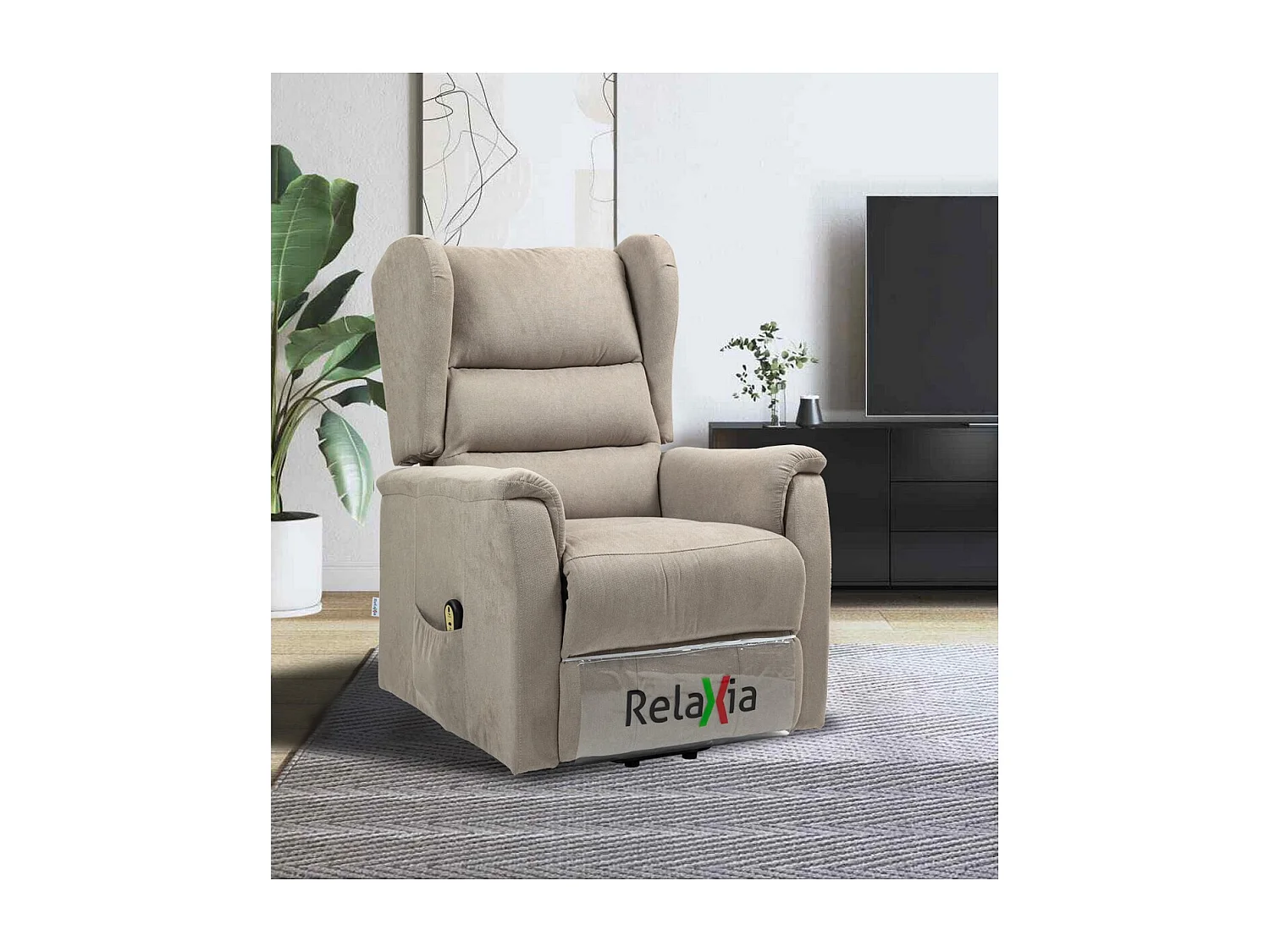 Fotel Zozkładany Alice, Gołębia Szarość, 72x92x104 cm, Seven Design