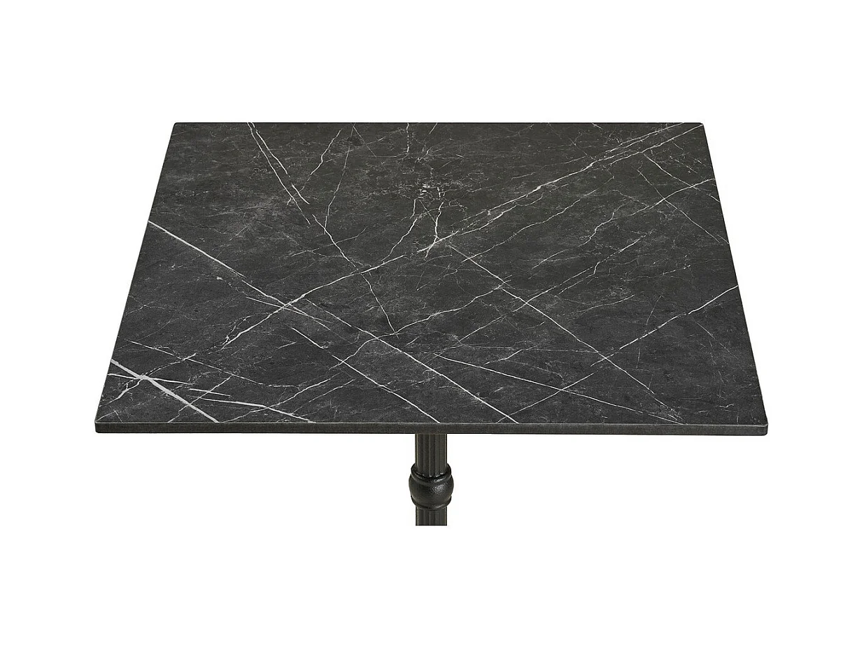 Table à Manger Bistro, Noir, 60x60x73 cm, Seven Design