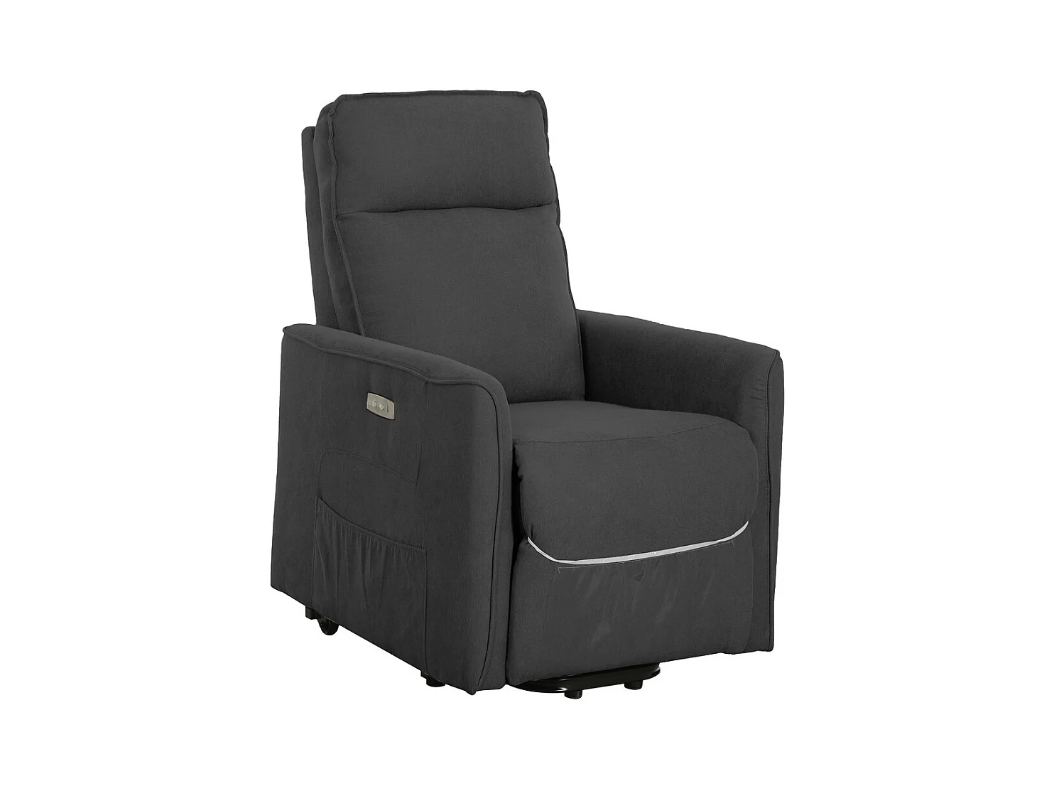Fauteuil Inclinable Penelope Plus, Gris, 70x86x103 cm, Seven Design