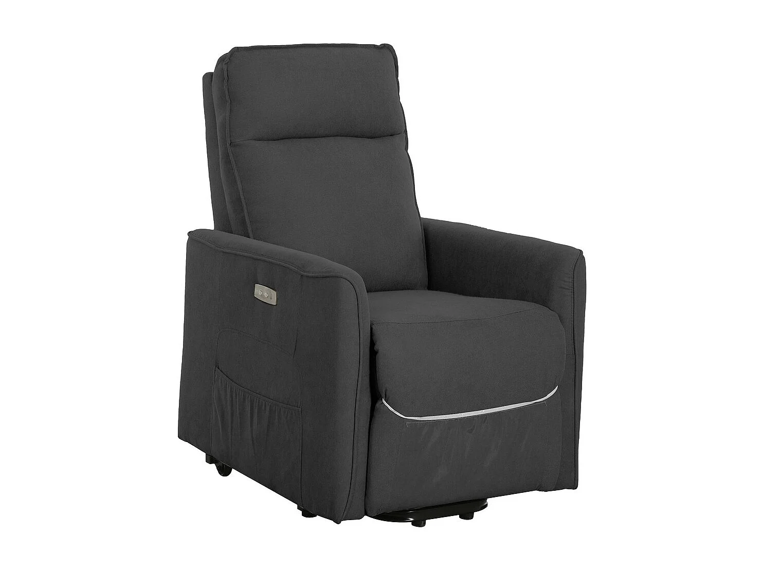 Fotel Zozkładany Penelope Plus, Szary, 70x86x103 cm, Seven Design