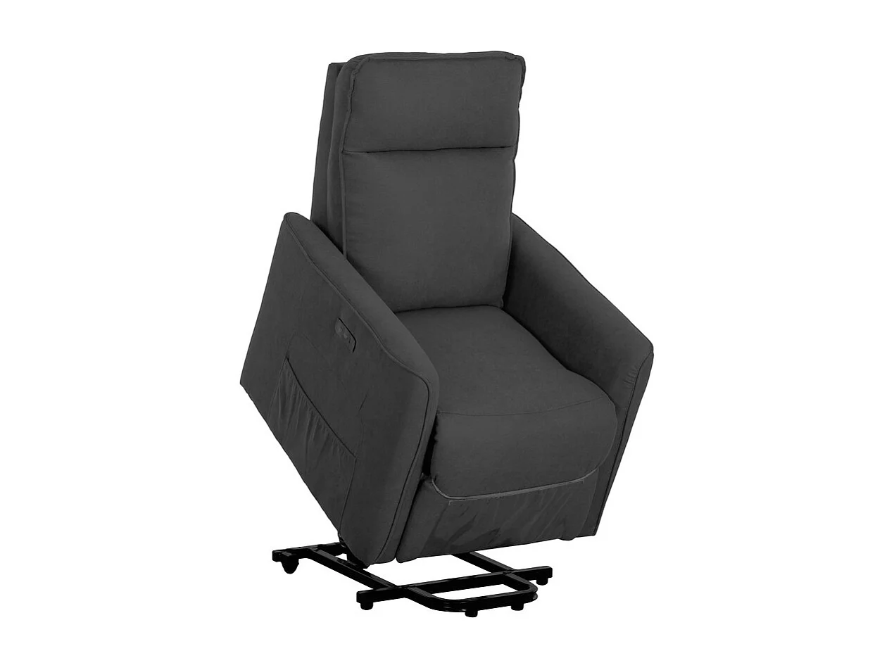 Fotel Zozkładany Penelope Plus, Szary, 70x86x103 cm, Seven Design