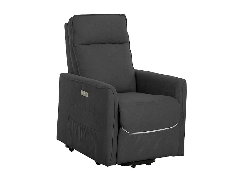 Fotel Zozkładany Penelope Plus, Szary, 70x86x103 cm, Seven Design