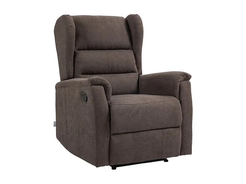Poltrona Reclinabile Lorella, Marrone, 72x92x104 cm, Epikasa