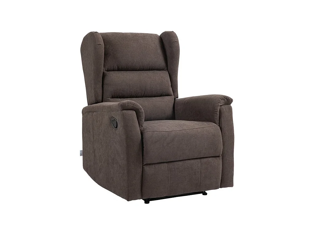Fauteuil Inclinable Lorella, Marron, 72x92x104 cm, Epikasa