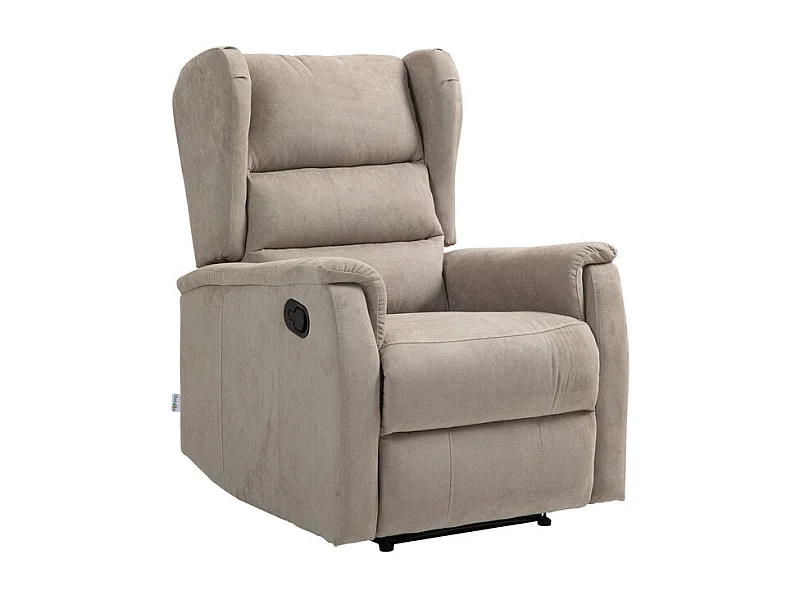 Recliner Stoel Lorella - Duifgrijs - 72x92x104 cm - Seven Design