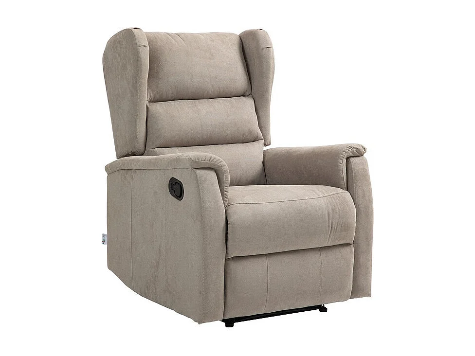 Recliner Stoel Lorella - Duifgrijs - 72x92x104 cm - Seven Design
