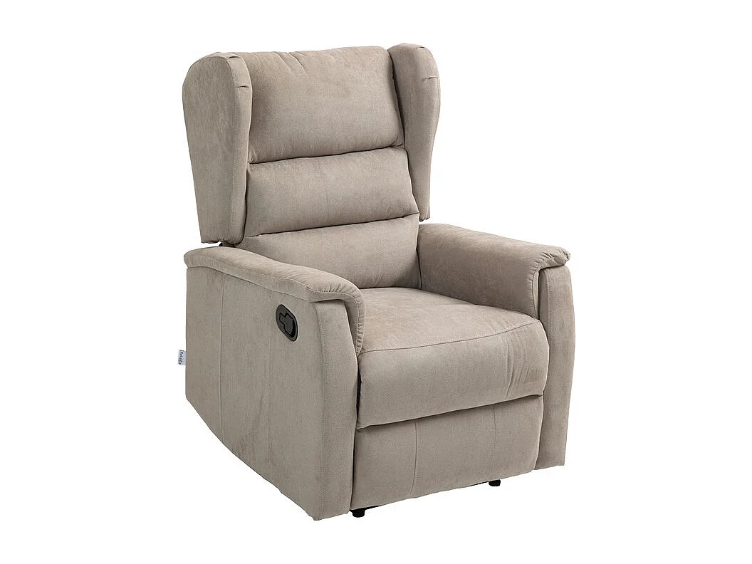 Recliner Stoel Lorella - Duifgrijs - 72x92x104 cm - Seven Design