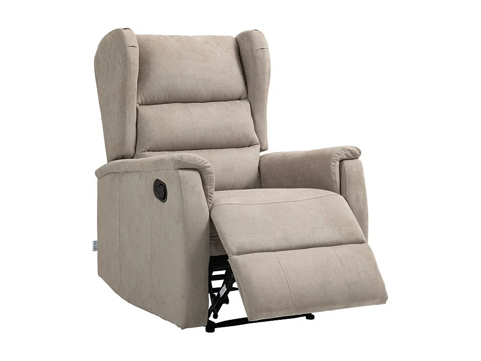 Recliner Stoel Lorella - Duifgrijs - 72x92x104 cm - Seven Design