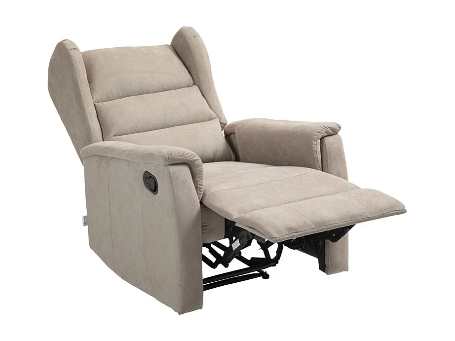 Recliner Stoel Lorella - Duifgrijs - 72x92x104 cm - Seven Design