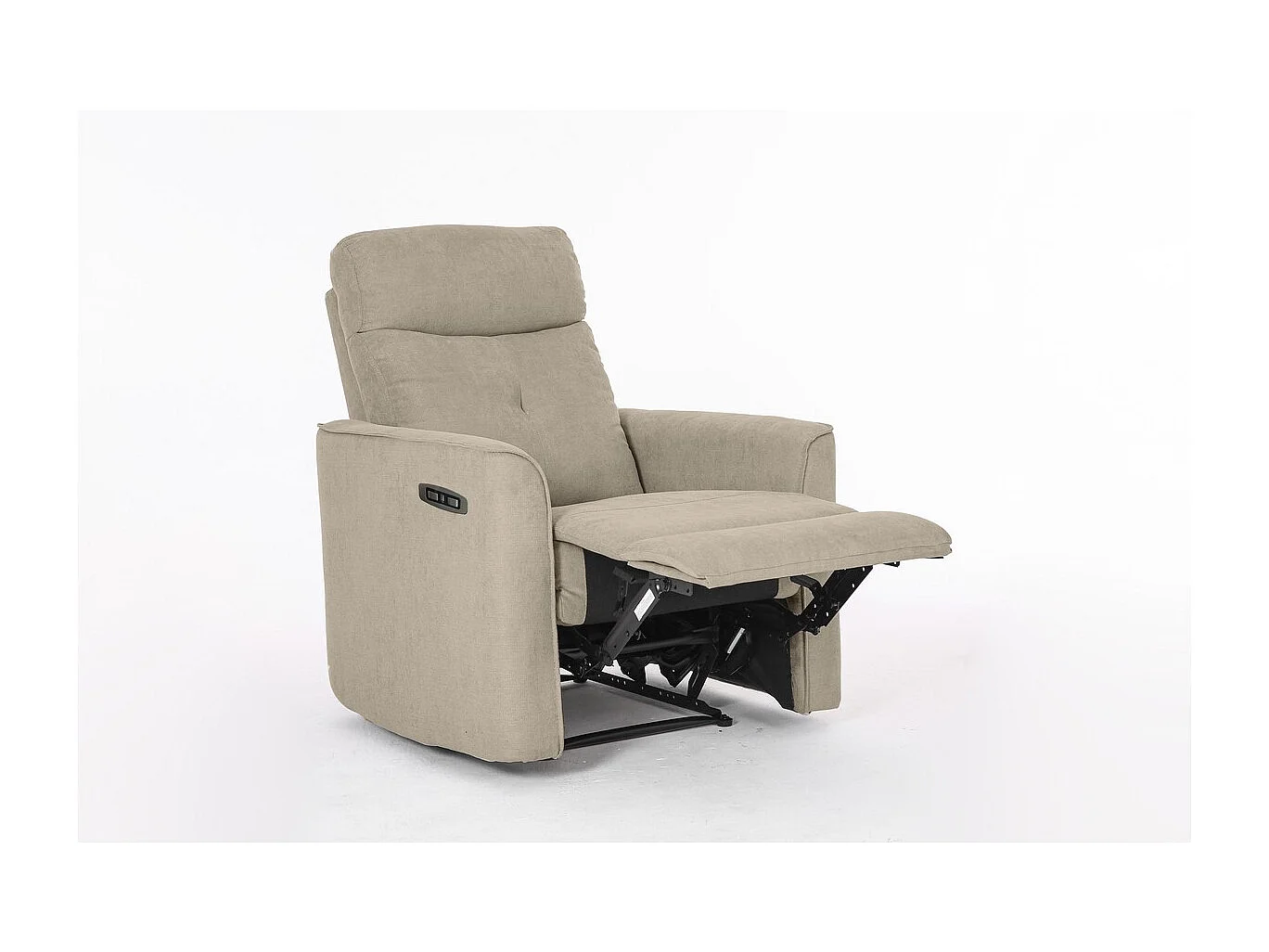 Fotel Zozkładany Enea Plus, Gołębia Szarość, 79x92x102 cm, Seven Design