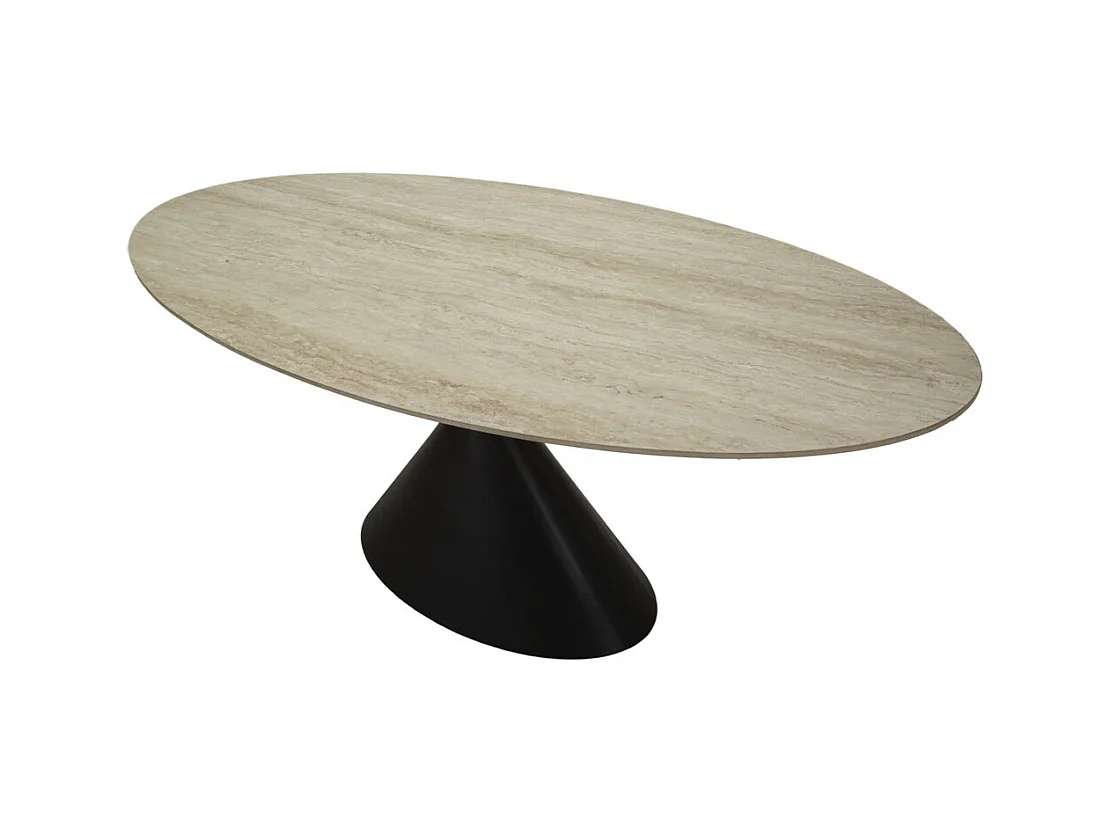 Tavolo MF893, Nero, 180x90x76 cm, Epikasa