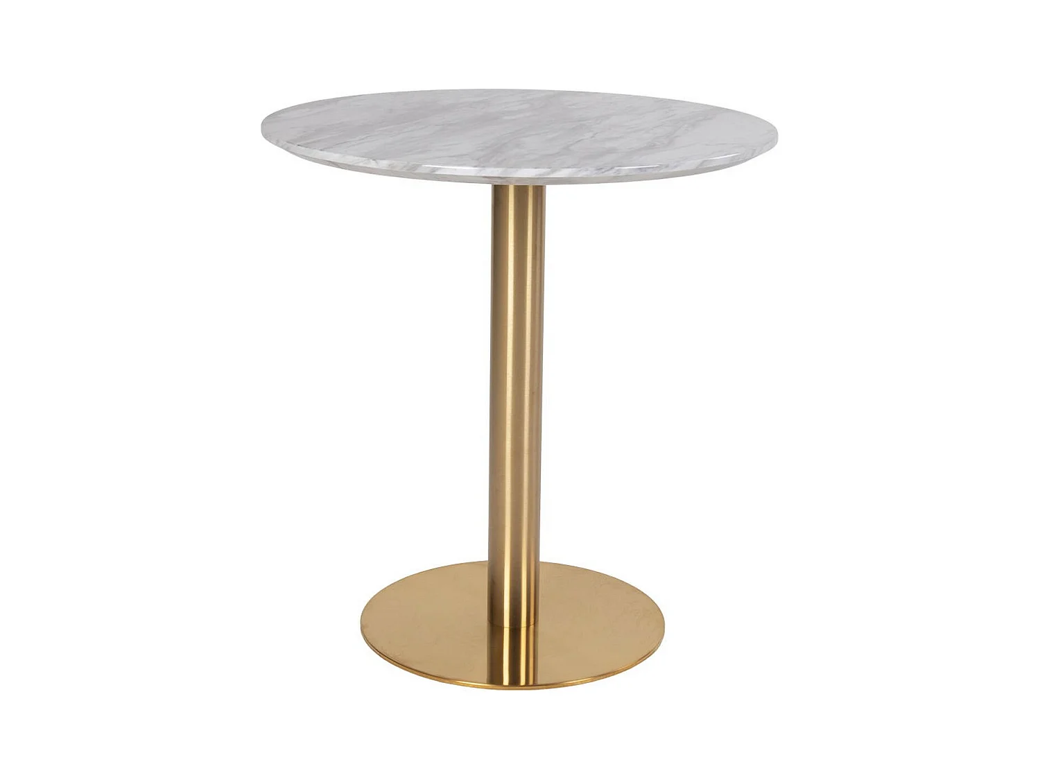 Table à Manger Bolzano, Or, 70x70x75 cm, Seven Design
