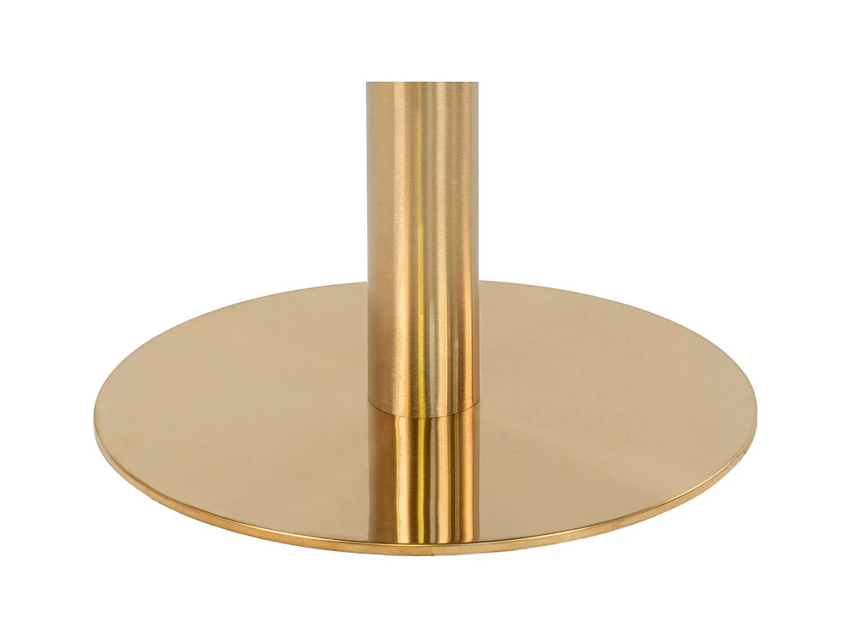 Table à Manger Bolzano, Or, 70x70x75 cm, Seven Design