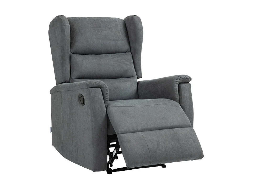 Fotel Zozkładany Lorella, Szary, 72x92x104 cm, Seven Design