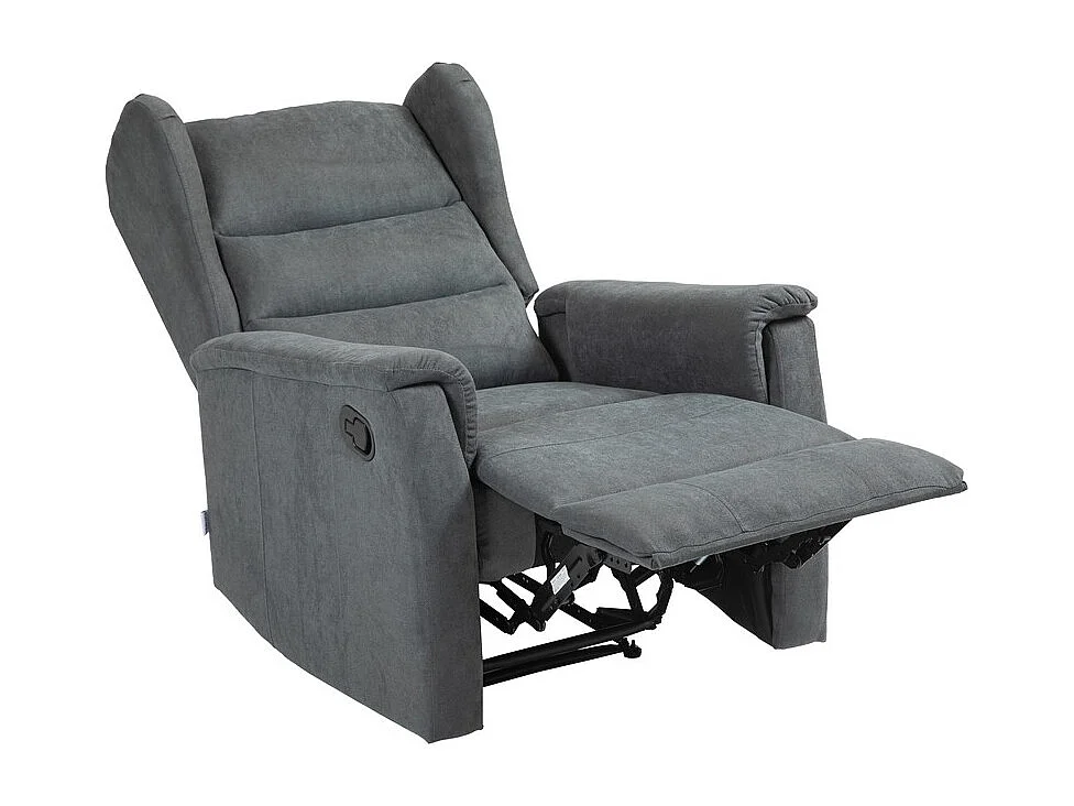 Fotel Zozkładany Lorella, Szary, 72x92x104 cm, Seven Design