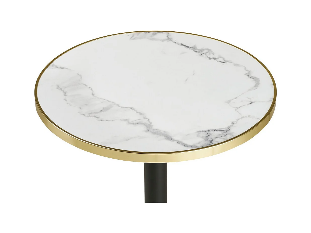 Table à Manger Bistro, Noir, 60x60x73 cm, Seven Design