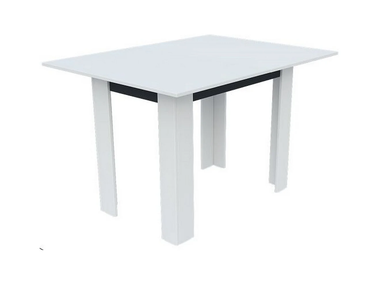 Table à Manger Family, Blanc, 90x60x77 cm, Seven Design