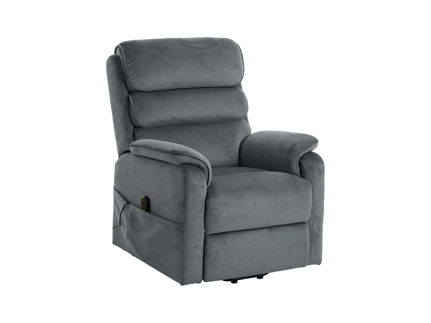 Poltrona Reclinabile Grazia Plus, Grigio, 81x91x107 cm, Seven Design