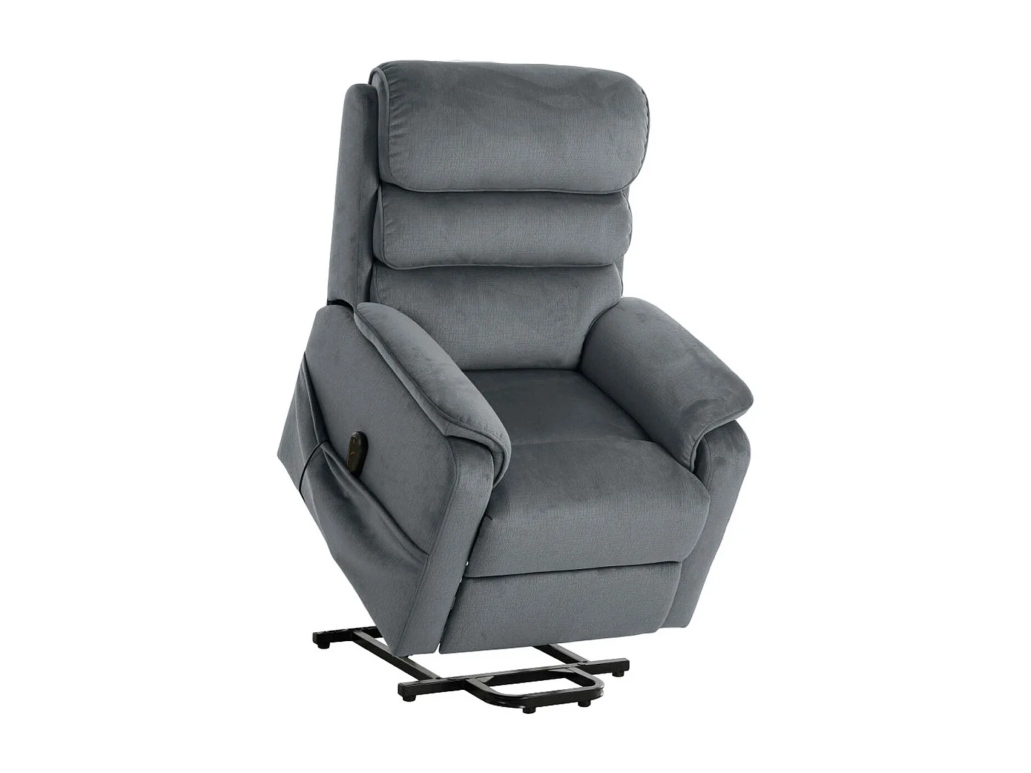 Poltrona Reclinabile Grazia Plus, Grigio, 81x91x107 cm, Seven Design