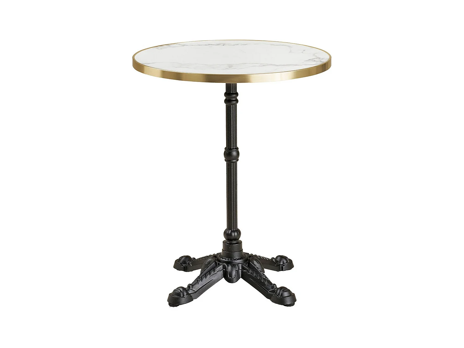 Table à Manger Bistro, Blanc, 60x60x73 cm, Seven Design