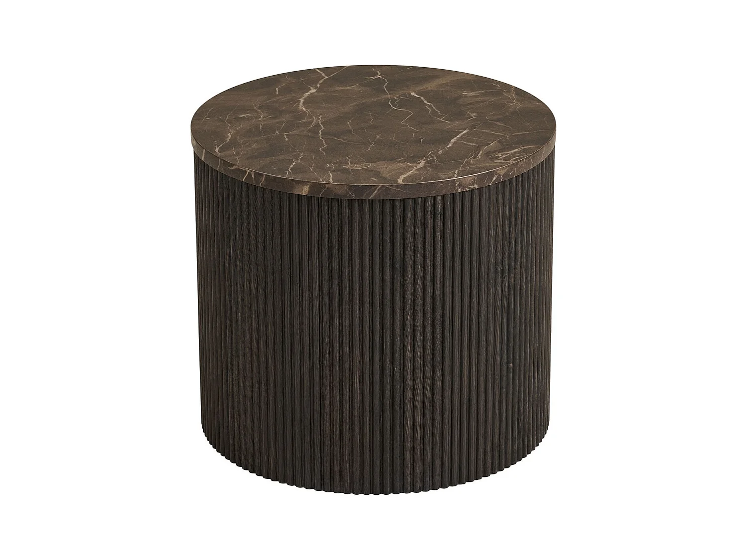Table d'Appoint Rota, Marron, 45x45x40 cm, Seven Design