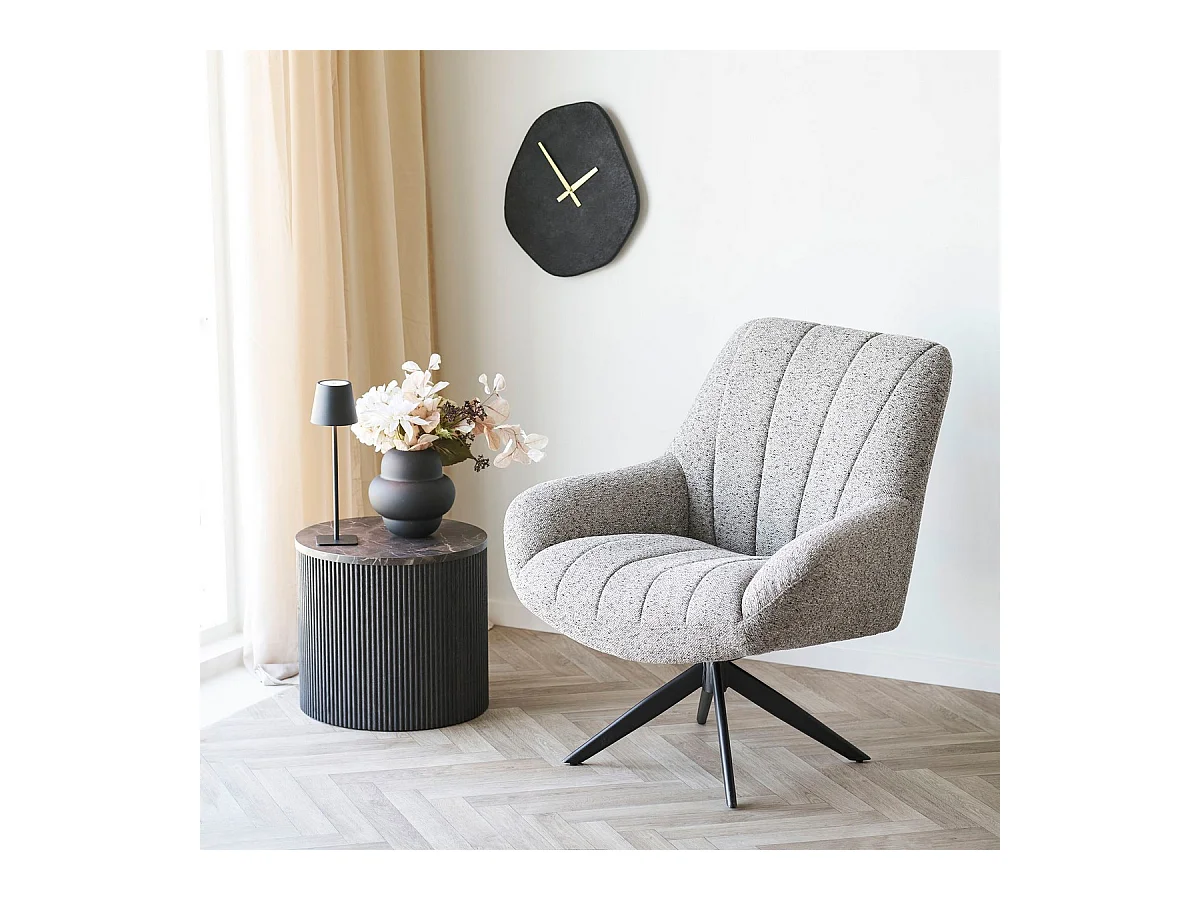 Table d'Appoint Rota, Marron, 45x45x40 cm, Seven Design