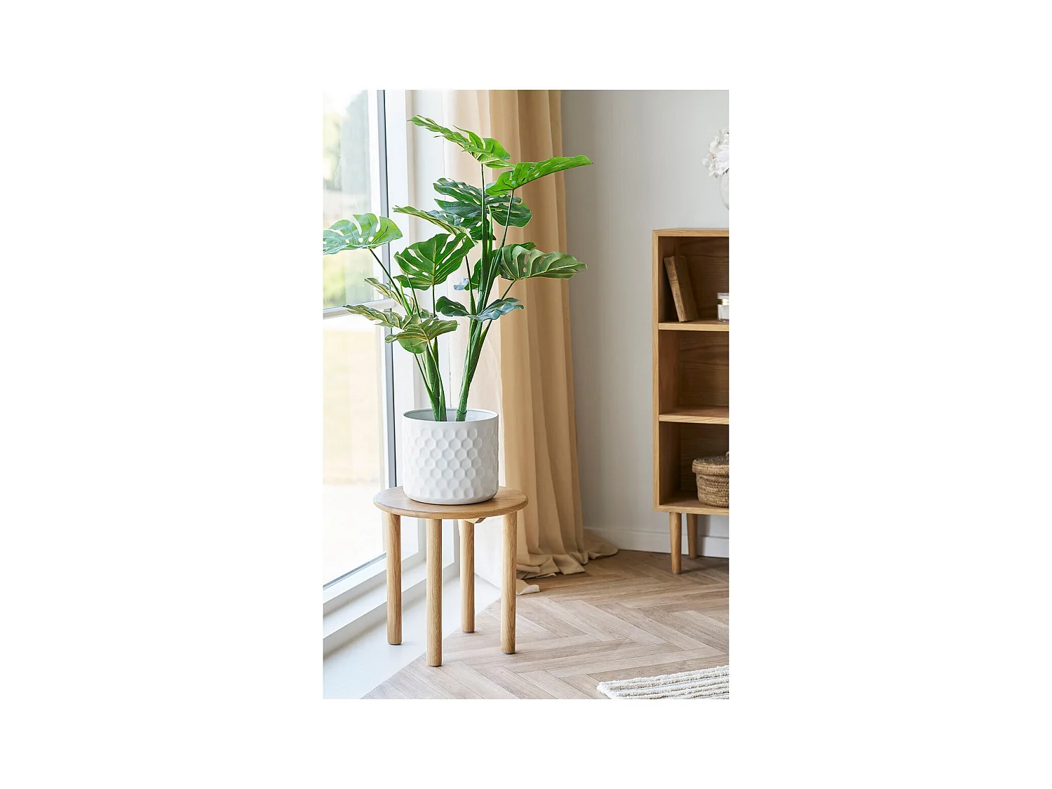 Table d'Appoint Jena, Marron, 40x40x40 cm, Seven Design