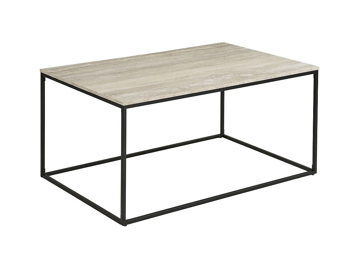 Table Basse Vita, Beige, 90x60x45 cm, Epikasa