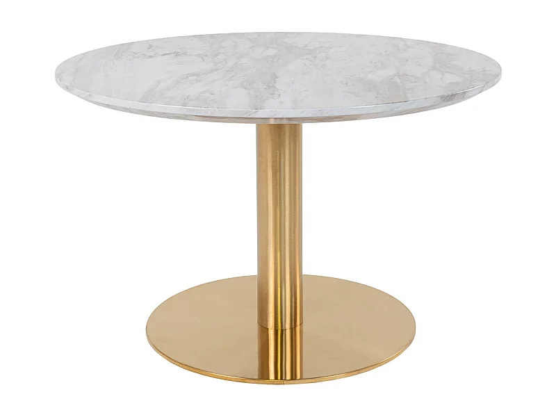 Tavolino Bolzano, Oro, 70x70x45 cm, Epikasa