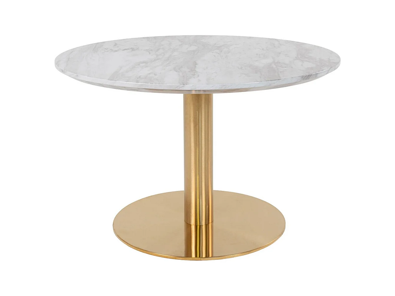 Table d'Appoint Bolzano, Or, 70x70x45 cm, Seven Design