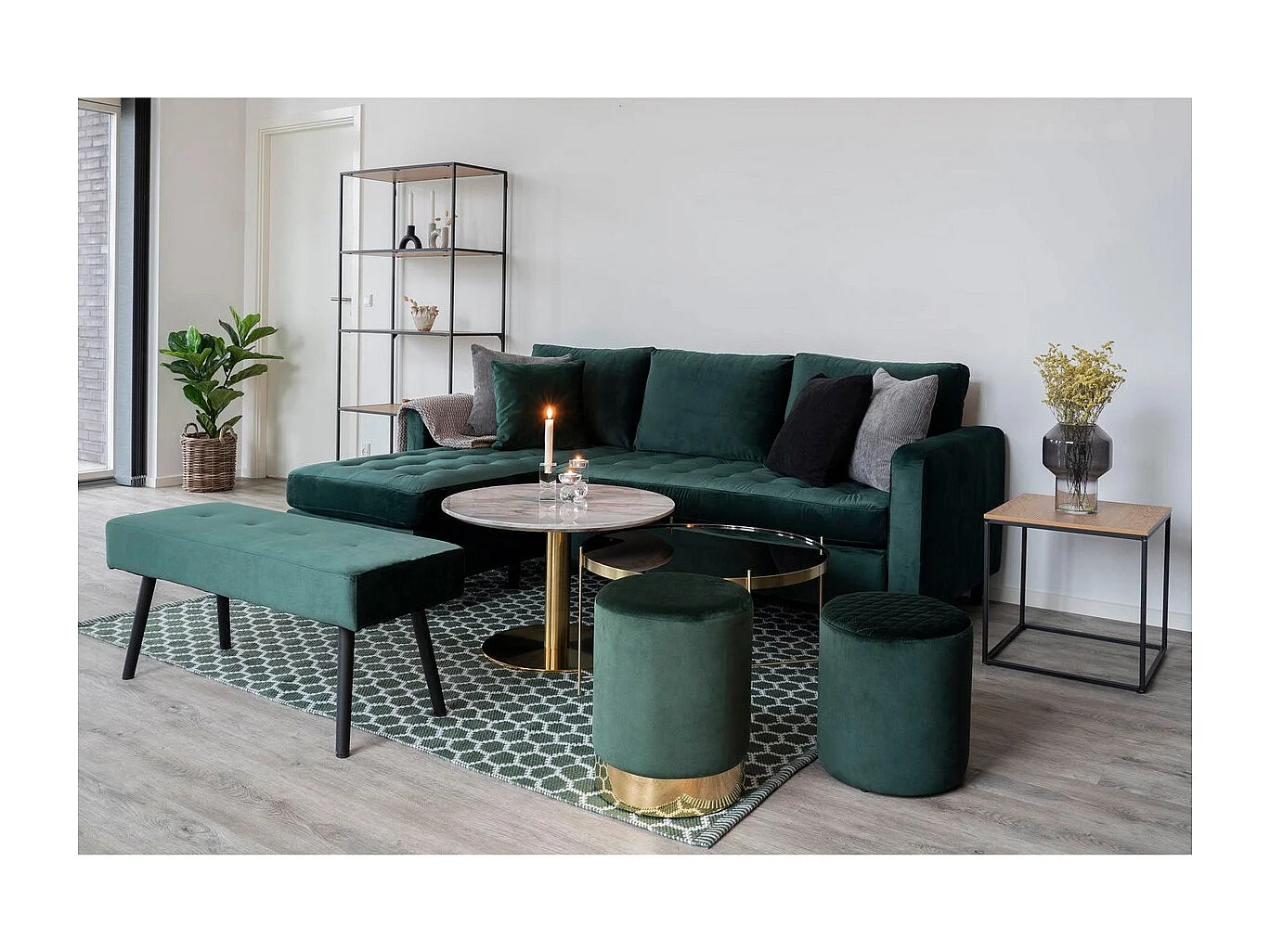 Stolik Kawowy Bolzano, Złoto, 70x70x45 cm, Seven Design