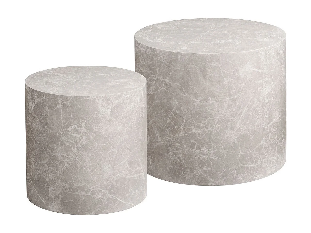 Stolik Kawowy Praga, Szary, 48x48x40 cm, Seven Design