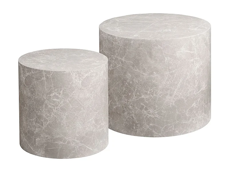 Stolik Kawowy Praga, Szary, 48x48x40 cm, Seven Design