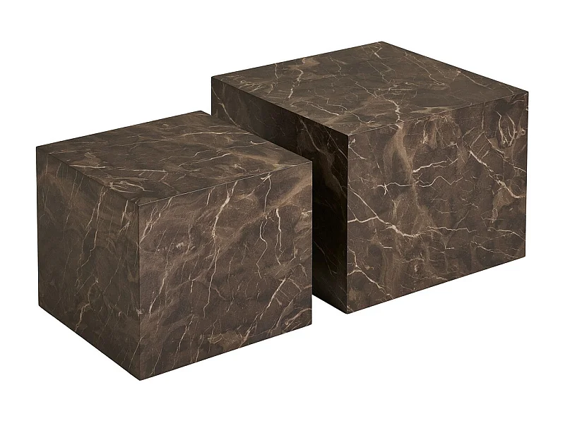 Stolik Kawowy Praga, Brązowy, 50x50x40 cm, Epikasa