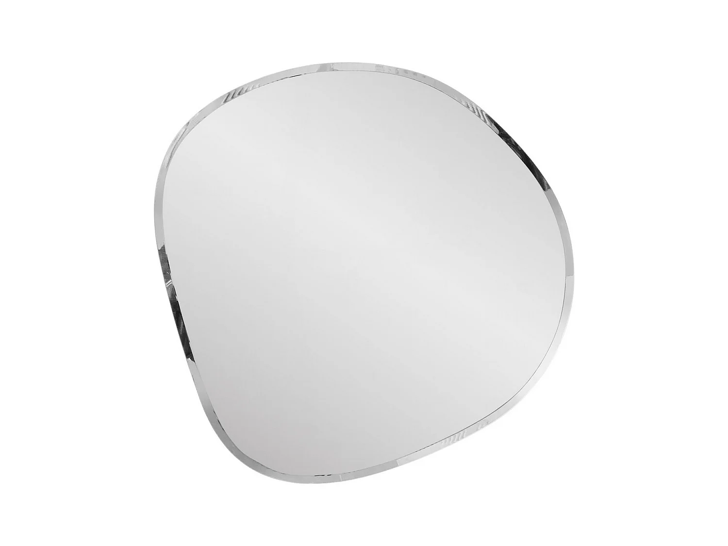 Miroir avec Cadre Devonport, Argent, 50x2x50 cm, Seven Design
