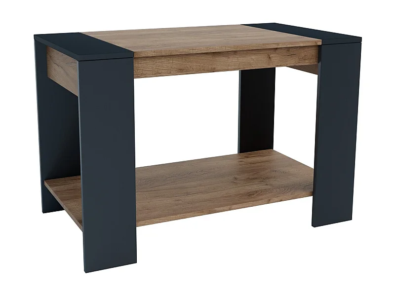 Stolik Kawowy Rio 1, Brązowy, 90x60x50 cm, Seven Design