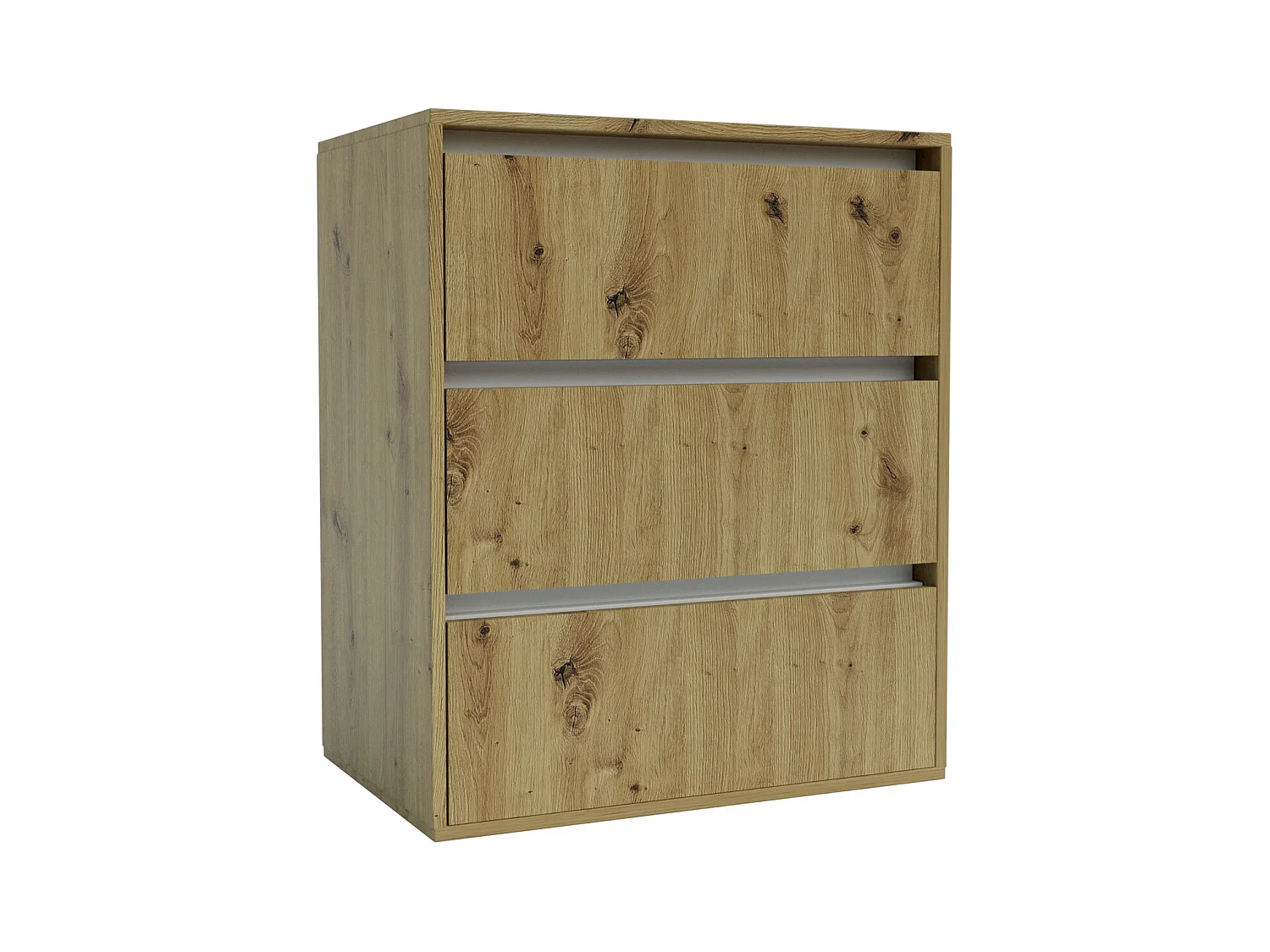 Commode à Tiroirs Idea, Marron, 75x48x16 cm, Seven Design