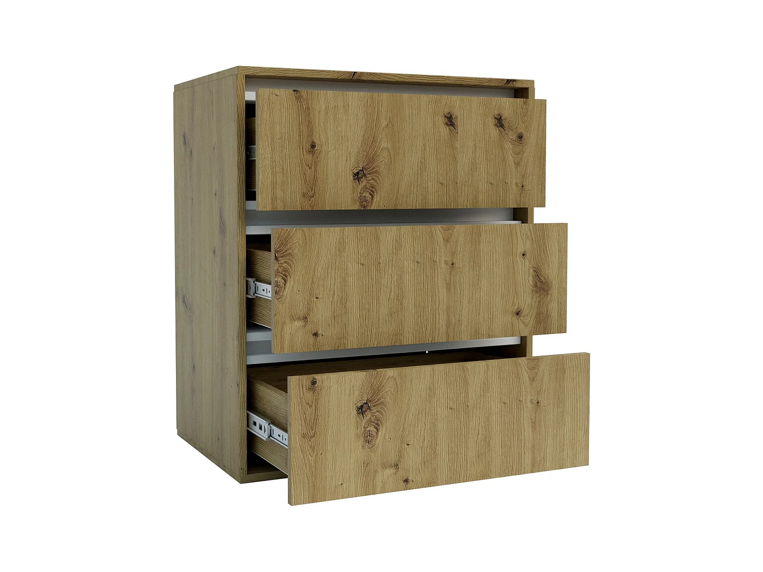 Commode à Tiroirs Idea, Marron, 75x48x16 cm, Seven Design