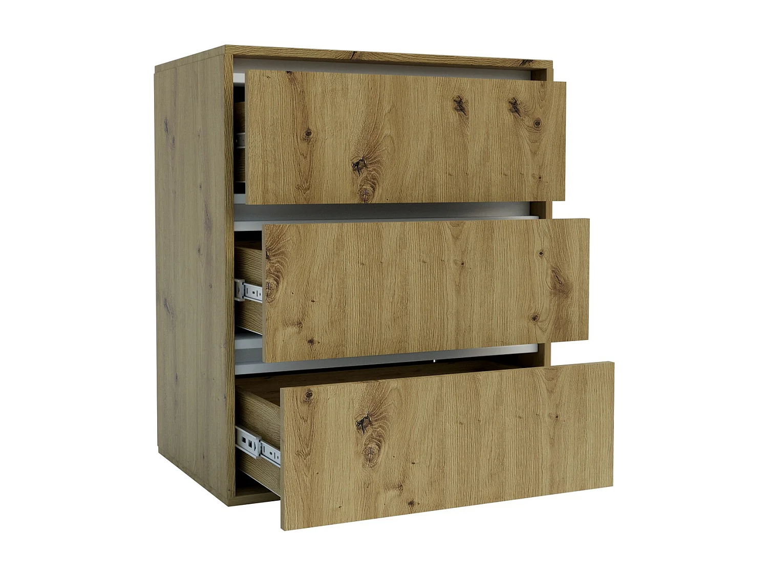 Komoda z Szufladami Idea, Brązowy, 75x48x16 cm, Seven Design