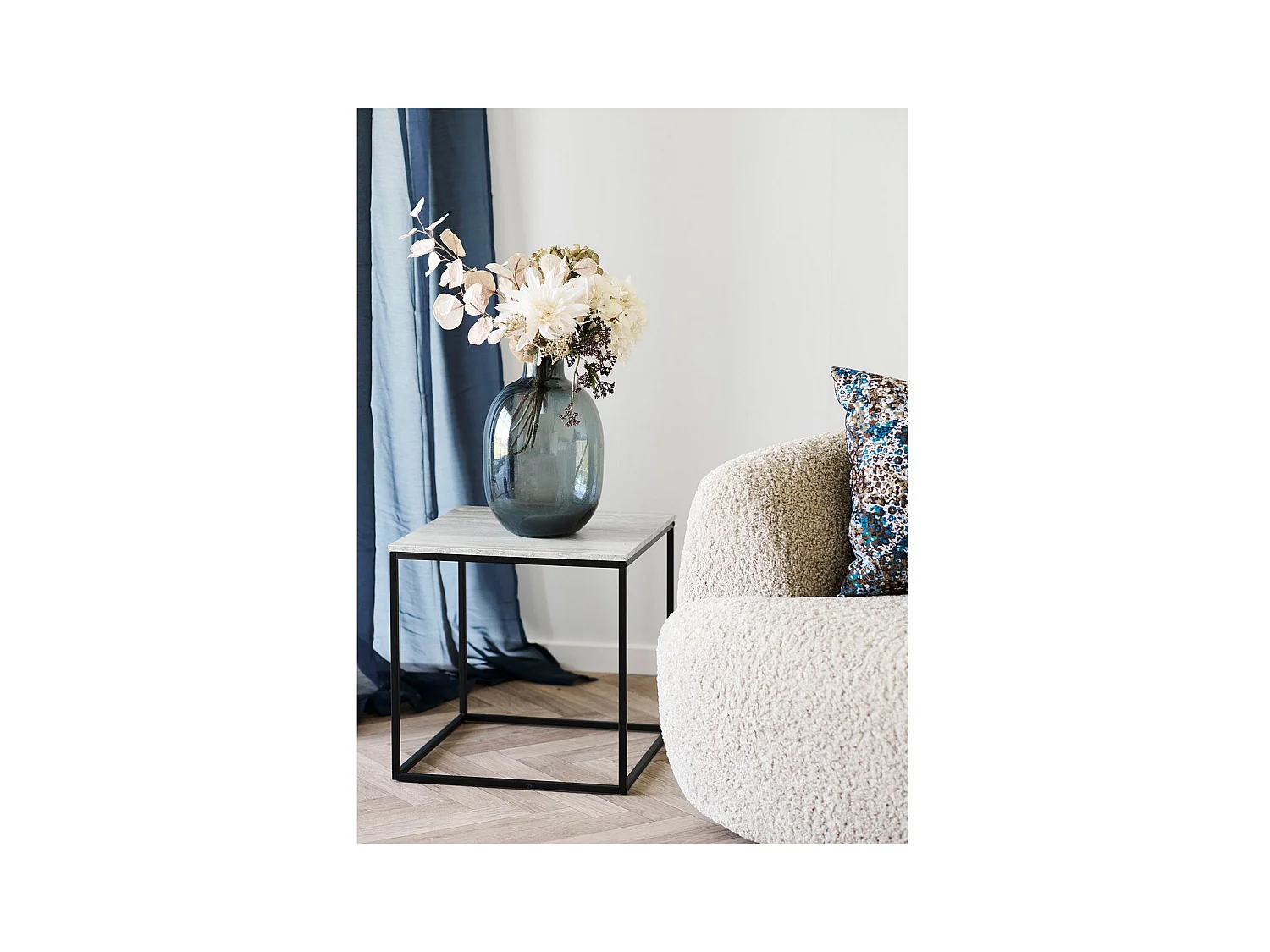 Table d'Appoint Vita, Beige, 45x45x45 cm, Seven Design