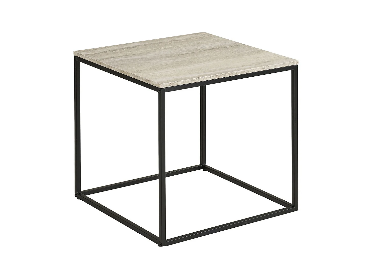 Table Basse Vita, Beige, 45x45x45 cm, Epikasa