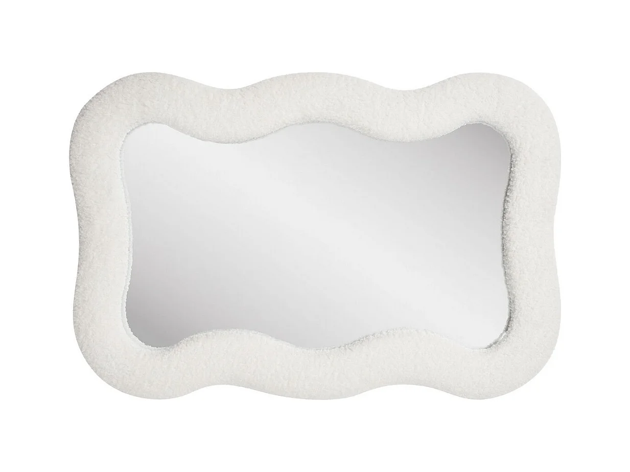 Miroir avec Cadre Bosaro, Blanc, 54x5x80 cm, Seven Design