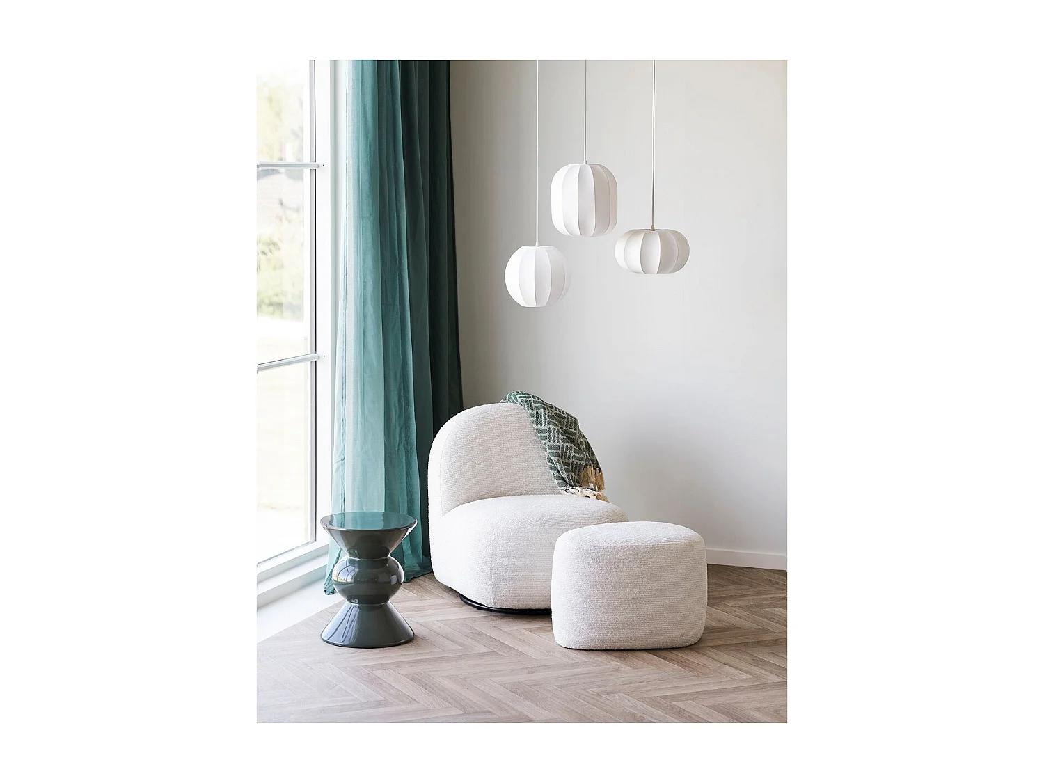 Suspension Coventry, Blanc, 25x25x100 cm, Seven Design