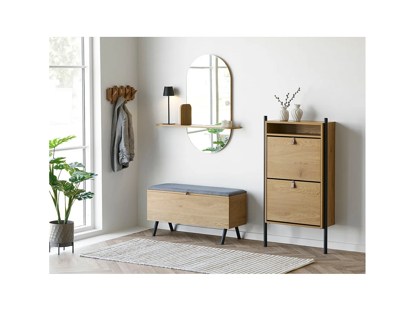 Miroir sans Cadre Barco, Argent, 92x15x94,5 cm, Seven Design