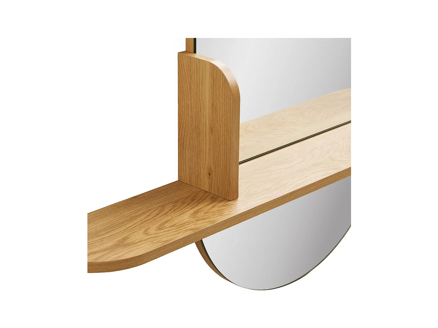 Miroir sans Cadre Barco, Argent, 92x15x94,5 cm, Seven Design