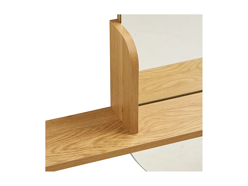 Lustro bez Ramy Barco, Srebrny, 92x15x94,5 cm, Seven Design