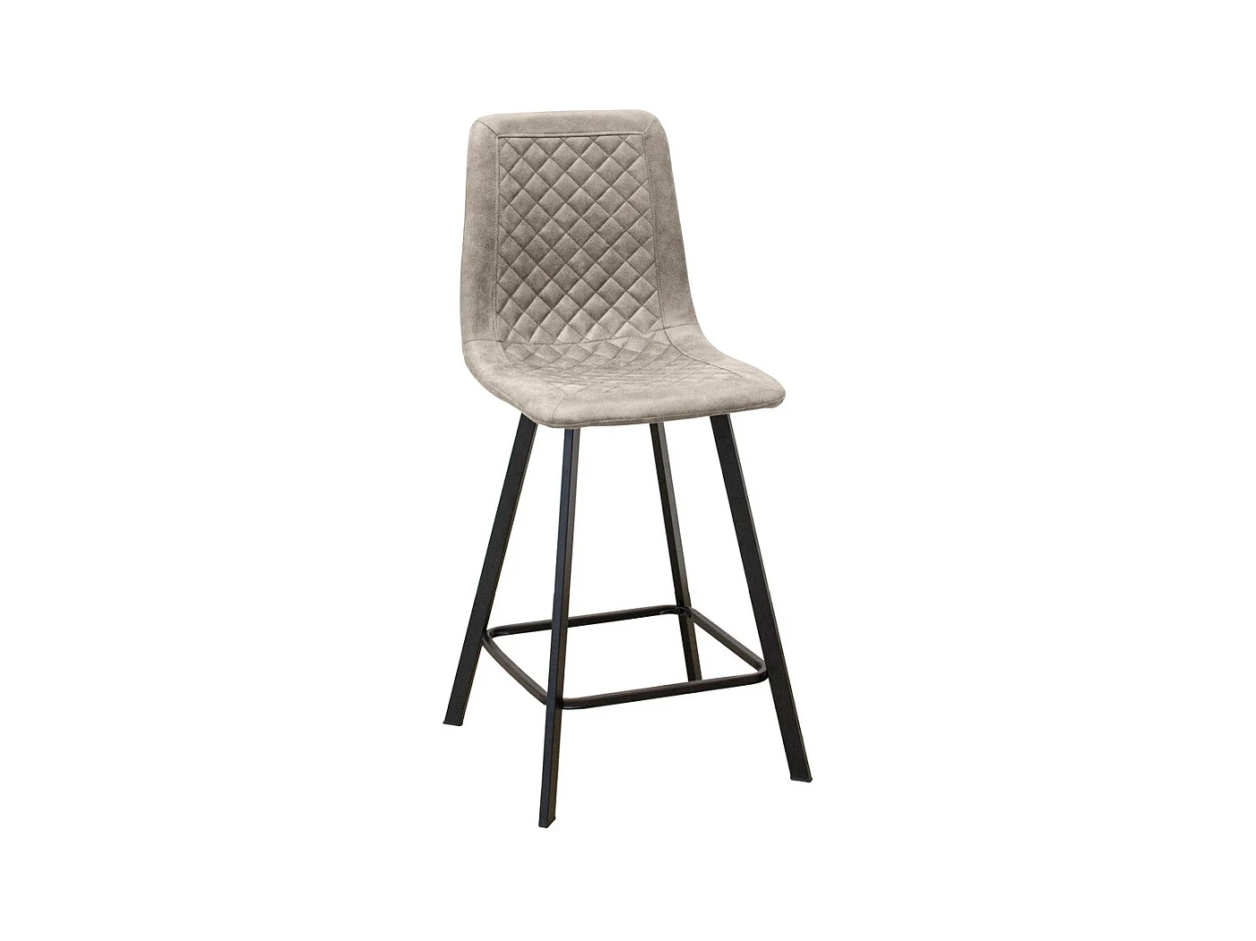 Lot de 4 Tabourets Hauts Wendy Sgabi, Gris Tourterelle, 44x47x101 cm, Epikasa