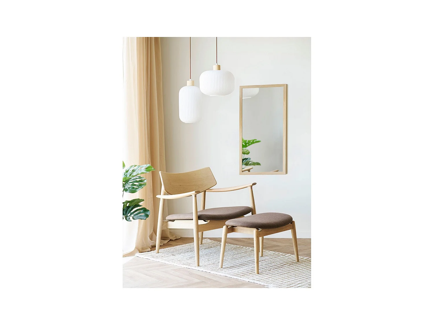 Suspension Argalo, Blanc, 30x30x100 cm, Seven Design