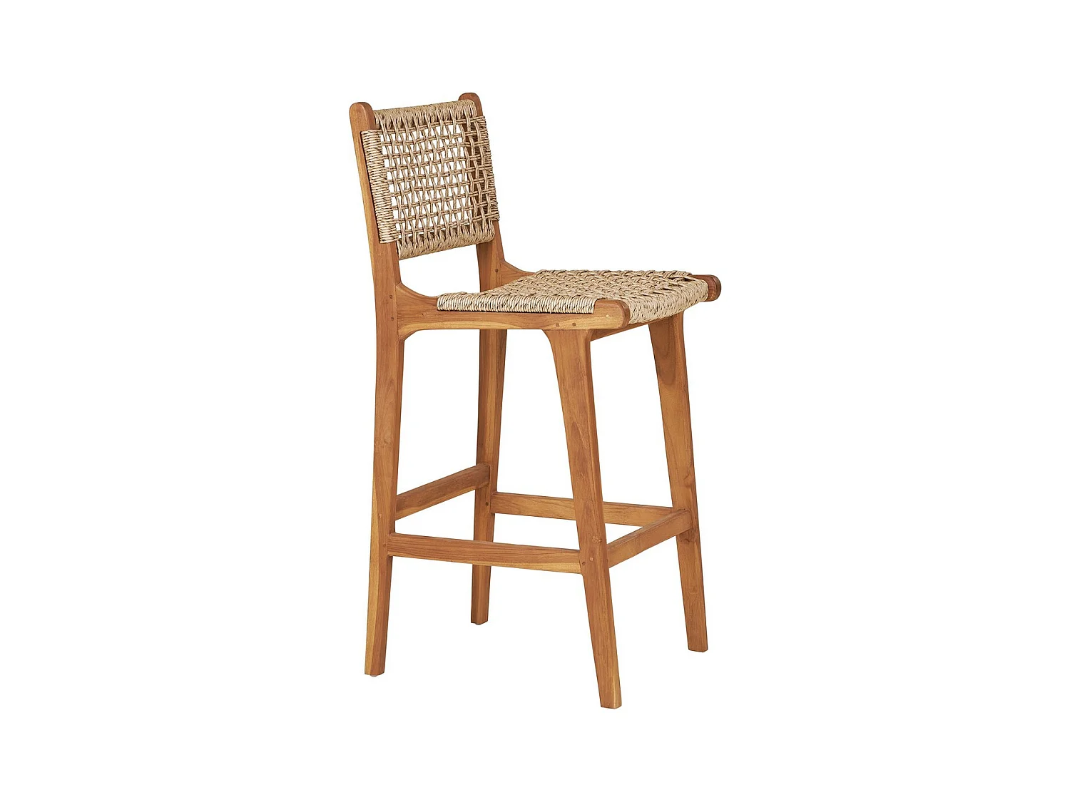 Tabouret Haut Derby, Marron, 45x50x94 cm, Seven Design